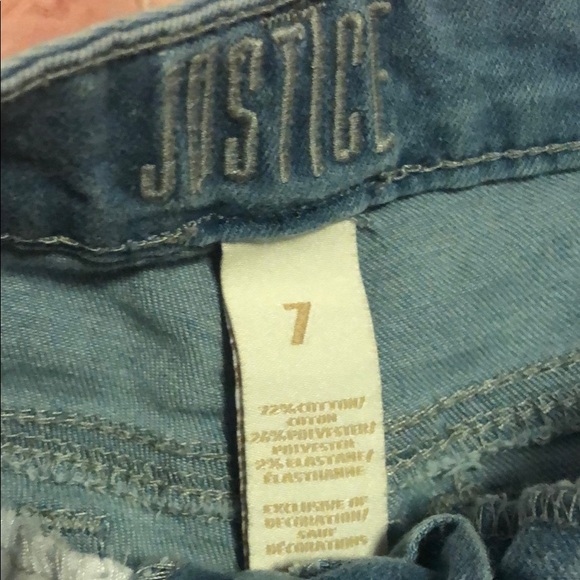 Justice sequin flip jean shorts - Picture 5 of 5